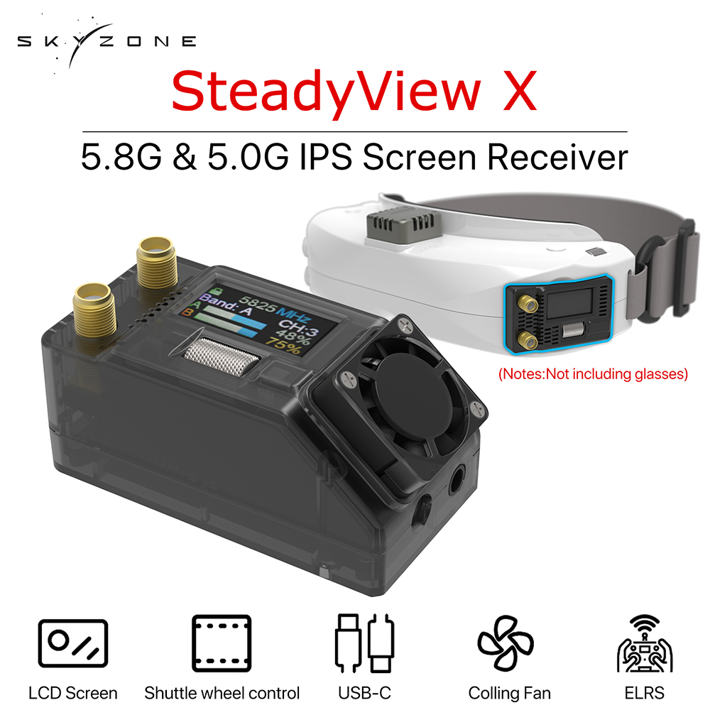 Skyzone Steadyview X Receiver Module - SKYZONE-Coque multiple haute sensibilité pour lunettes