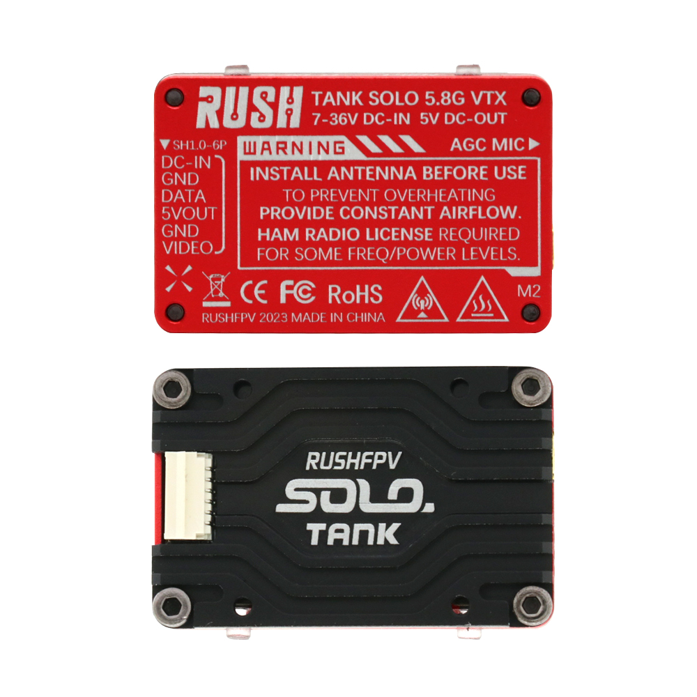 RUSH Solo Tank 5.8G VTX Transm - Foxeer Reaper Extreme 2.5W Vtx avis et prix